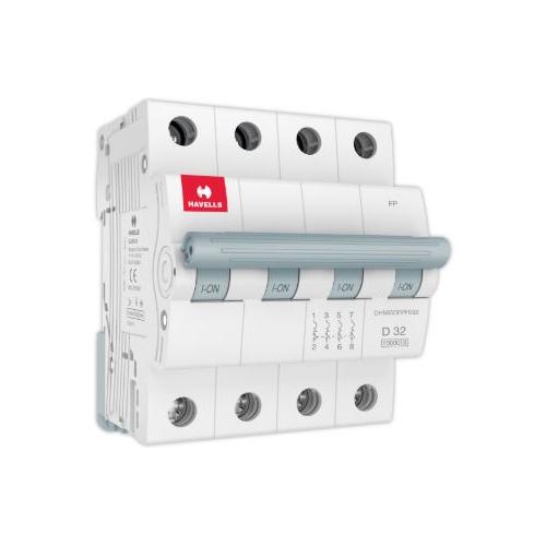 Havells 3A 4P D-Curve AC MCB, DHMGDFPF003