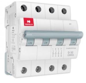 Havells 1A 4P D-Curve AC MCB, DHMGDFPF001