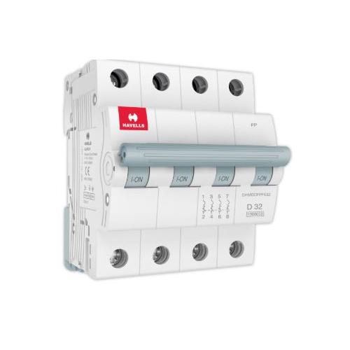 Havells 1A 4P D-Curve AC MCB, DHMGDFPF001