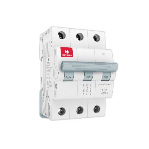 Havells 4A 3P D-Curve AC MCB, DHMGDTPF004