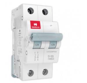 Havells 3A 2P D-Curve AC MCB, DHMGDDPF003