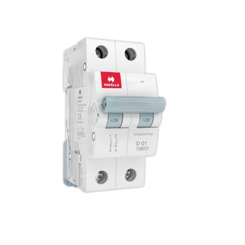 Havells 1A 2P D-Curve AC MCB, DHMGDDPF001