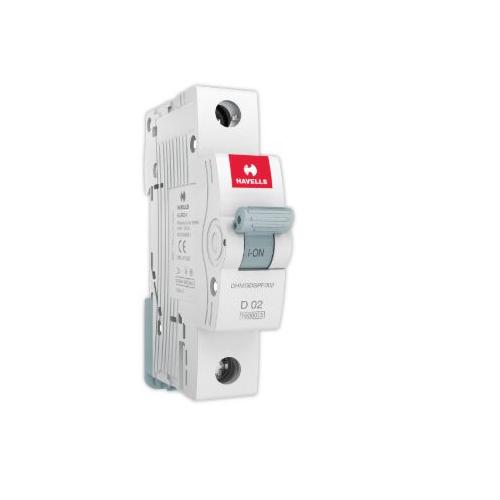 Havells 2A 1P D-Curve AC MCB, DHMGDSPF002