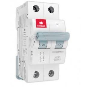 Havells 4A 2P C-Curve AC MCB, DHMGCDPF004