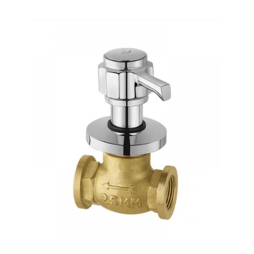 Jaquar Delux 25mm Flush Cock With Wall Flange & Lever Handle, DLX-ESS-551