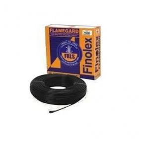 Finolex 6 Sqmm 1 Core FR-LSH Unsheathed Industrial Cables, 45 Mtr (Black)