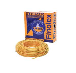 Finolex 6 Sqmm 1 Core FR-LSH Unsheathed Industrial Cables, 180 Mtr (Yellow)