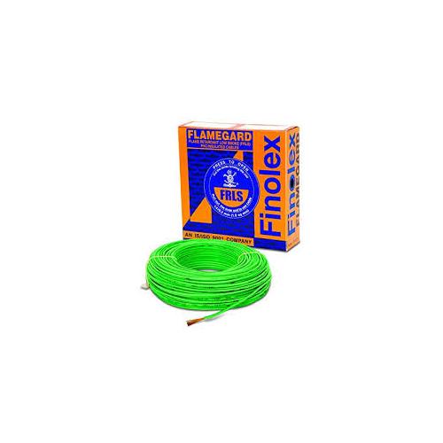 Finolex 4 Sqmm 1 Core FR-LSH Unsheathed Industrial Cables, 180 Mtr (Green)