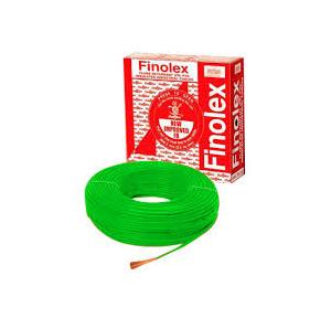 Finolex 6 Sqmm 1 Core FR PVC Insulated Unsheathed Industrial Cable, 45 Mtr (Green)