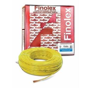 Finolex 0.75 Sqmm 1 Core FR PVC Insulated Unsheathed Flexible Cable, 90 Mtr (Yellow)