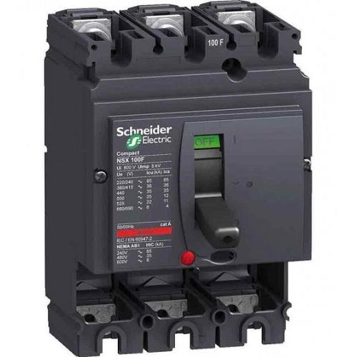 Schneider MCCB EasyPact CVS 80A 3 Pole 50kA, LV510476