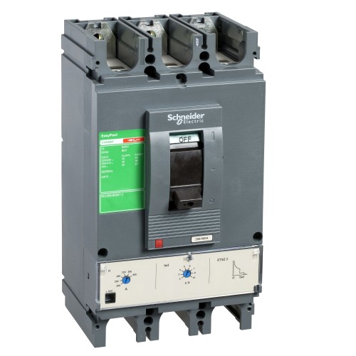 Schneider MCCB With Microprocessor Based Trip Unit Easypact CVS 400A 3Pole 36 kA, LV540505