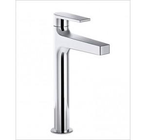 Kohler Taut Tall Pillar Tap Flat Handle Chrome Polished, K-29582IN-4-CP