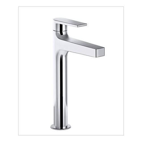 Kohler Taut Tall Pillar Tap Flat Handle Chrome Polished, K-29582IN-4-CP