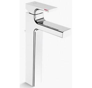 Kohler Strayt Single-Control Tall Basin Faucet Chrome Polished With Drain, K-37329T-4-CP