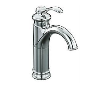 Kohler Fairfax Tall Single-Control Basin Faucet With Lever Handle And Without Drain Chrome Polished, K-12183IN-ND-CP