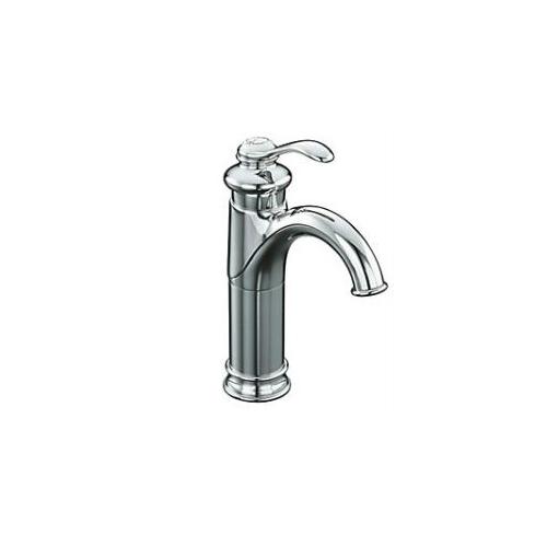 Kohler Fairfax Tall Single-Control Basin Faucet With Lever Handle And Without Drain Chrome Polished, K-12183IN-ND-CP