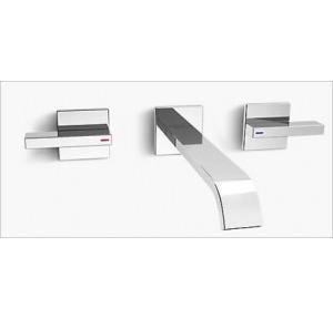 Kohler Loure Wall-Mount Basin Faucet With Valve Chrome Polished, K-14602IN-4-CP