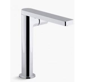 Kohler Composed Single Control Side Mount Tall Basin Faucet With Drain Chrome Polished, K-73159IN-7-CP