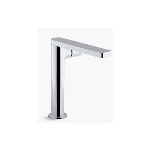 Kohler Composed Single Control Side Mount Tall Basin Faucet With Drain Chrome Polished, K-73159IN-7-CP