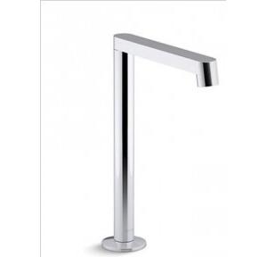 Kohler Components Tall Row Design Basin Spout With Click Drain Without Handle Chrome Polished, K-23887T-CP