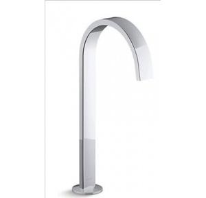 Kohler Components Tall Ribbon Design Basin Spout With Click Drain Without Handle Chrome Polished, K-77966T-CP