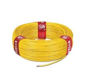 Havells 4 Sqmm 1 Core Life Line S3 FR PVC Insulated Industrial Cable, 90 mtr (Yellow)