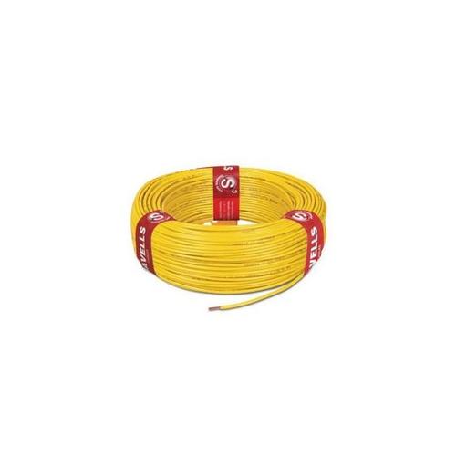 Havells 0.5 Sqmm 1 Core Life Line S3 FR PVC Insulated Industrial Cable, 90 mtr (Yellow)