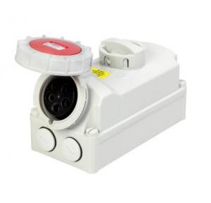 Havells 32A 3P+N+E Interlocking Socket IP77, DHQWB65032