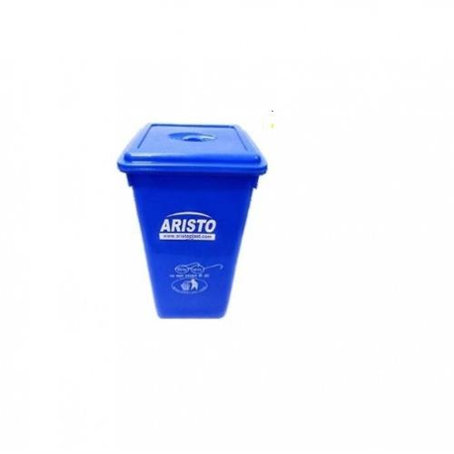 Aristo Plastic Storage Bucket With Flat Lid, 36x36x76 Cm, 60 Ltr