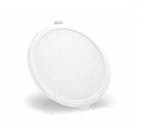 Syska LED Slim Panel Light Round 12W, SSK-RDL-R-12W (Warm White)