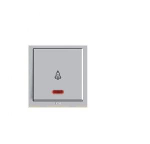 Anchor Roma Classic Bell Push Dura Switch With With Neon 10A, 30715S (Grey)