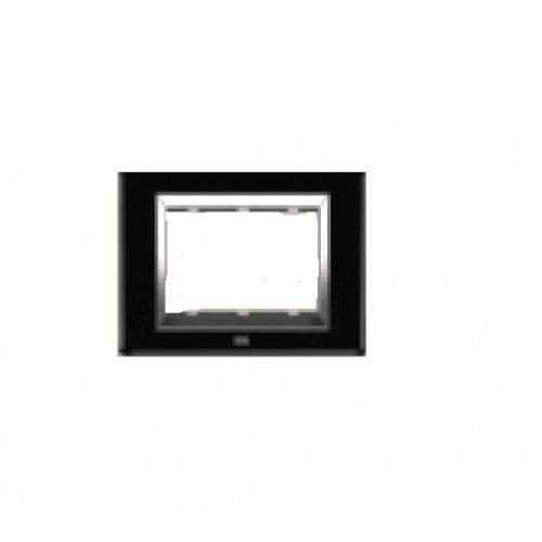 Anchor Roma Vetro Module Plate 8M Horizontal, 30384 GSB Space (Black)