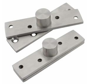 Dreamtop Hidden Door Center Pivot Hinges Stainless Steel 360 Degree Rotation, 98x23mm (Set of 2)