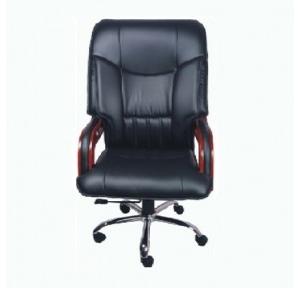 0089 HB Royale Black Executive Chair With Wooden Handle