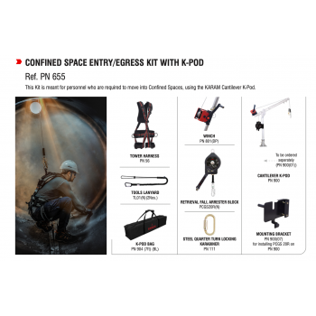 Karam Confined Space Entry Kit With K-Pod PN655