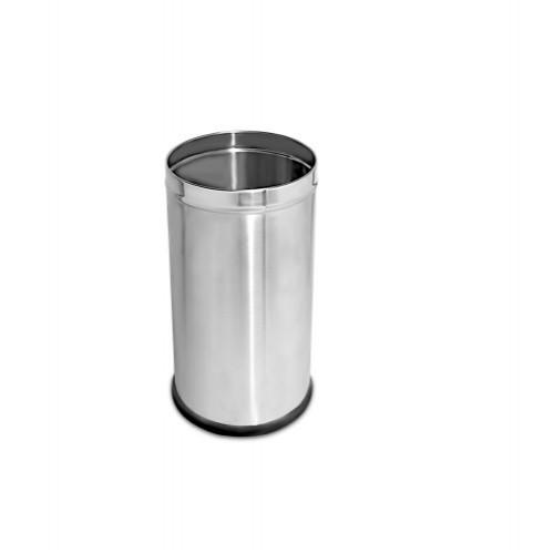 Plain Open Dustbin SS202 18 Ltr 10x14 Inch