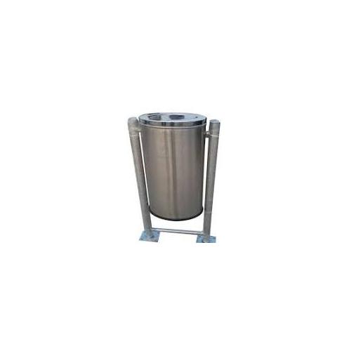 Pole Mounted Dustbin SS202 65 Ltr 18x24 Inch