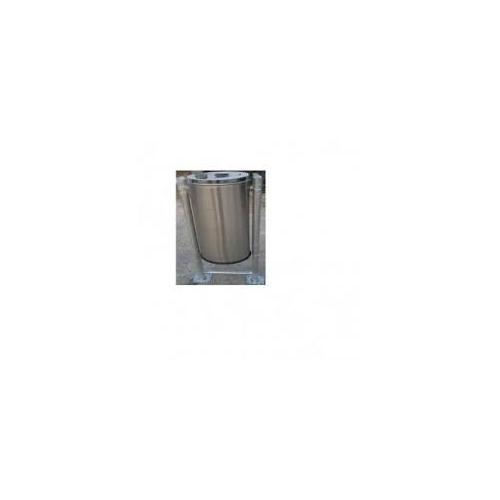 Pole Mounted Dustbin SS202 46 Ltr 16.5x28 Inch