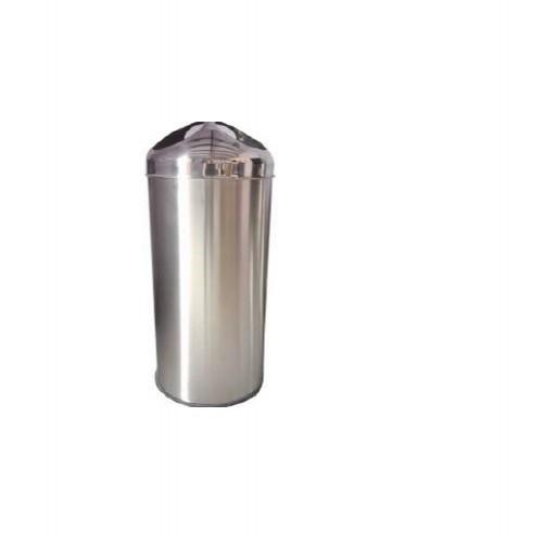 Push 2 Hole Dustbin Dlx SS202 91 Ltr 14x32 Inch