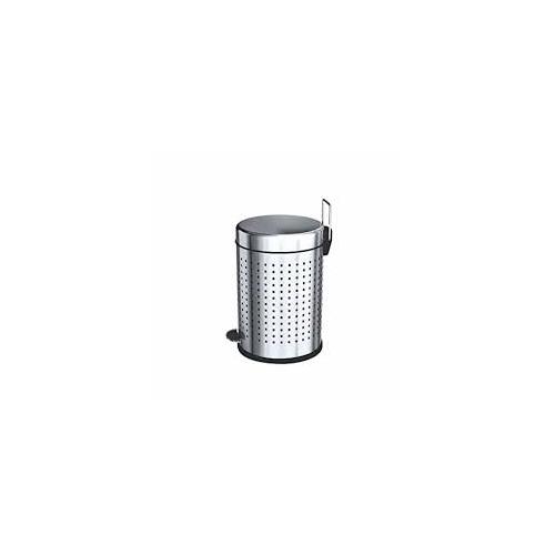 Perforated Pedal Dustbin SS202 12 Ltr 10x15 Inch