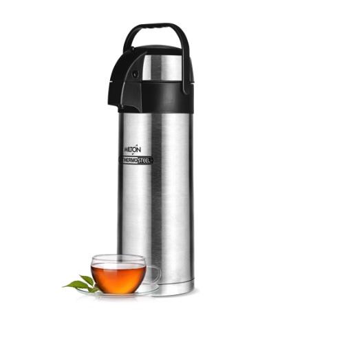 Milton Beverage Dispenser Stainless Steel Water Bottle, 4.25 L