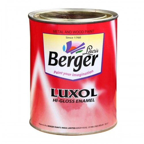 Berger Luxol High Gloss Enamel Oil Paint 250ml Red