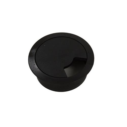 Cable Manager Cap Round Dia 50mm Black