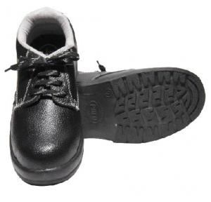 Indcare Polo Steel Toe Black Safety Shoes, Size: 11