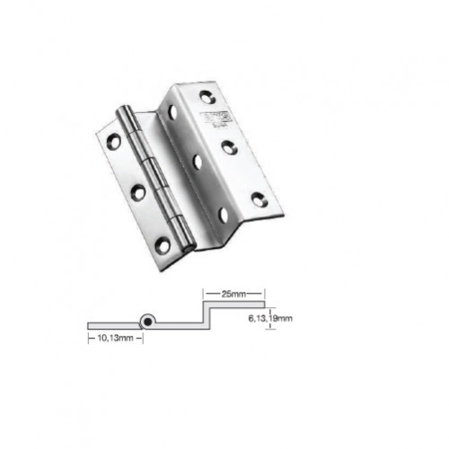 Seamless L Hinge Matt Finish, 75x(13x6)x1.80 mm