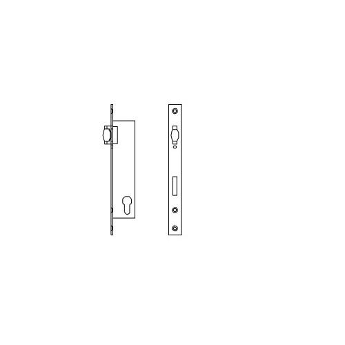 Dorma Narrow Swing door Lock 35 mm Backset, 985