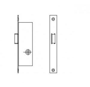 Dorma Narrow Latch Lock 30 mm Backset, 936