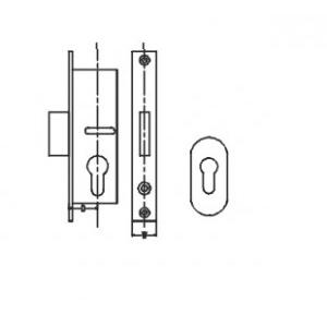 Dorma Narrow Dead Lock 35 mm Backset, 917