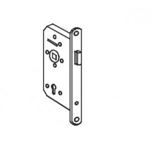 Dorma Latch Lock Backset 289a 55mm Centre To Centre 72mm 20mm Square Forend Strike Plate SS 304 Finish SSS Fire rated